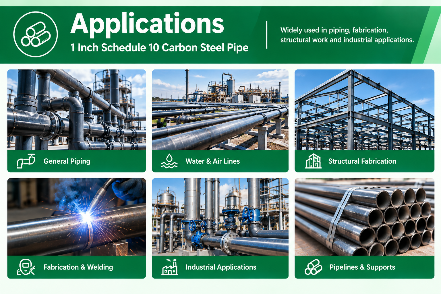1 Inch Schedule 10 Carbon Steel Pipe (2)