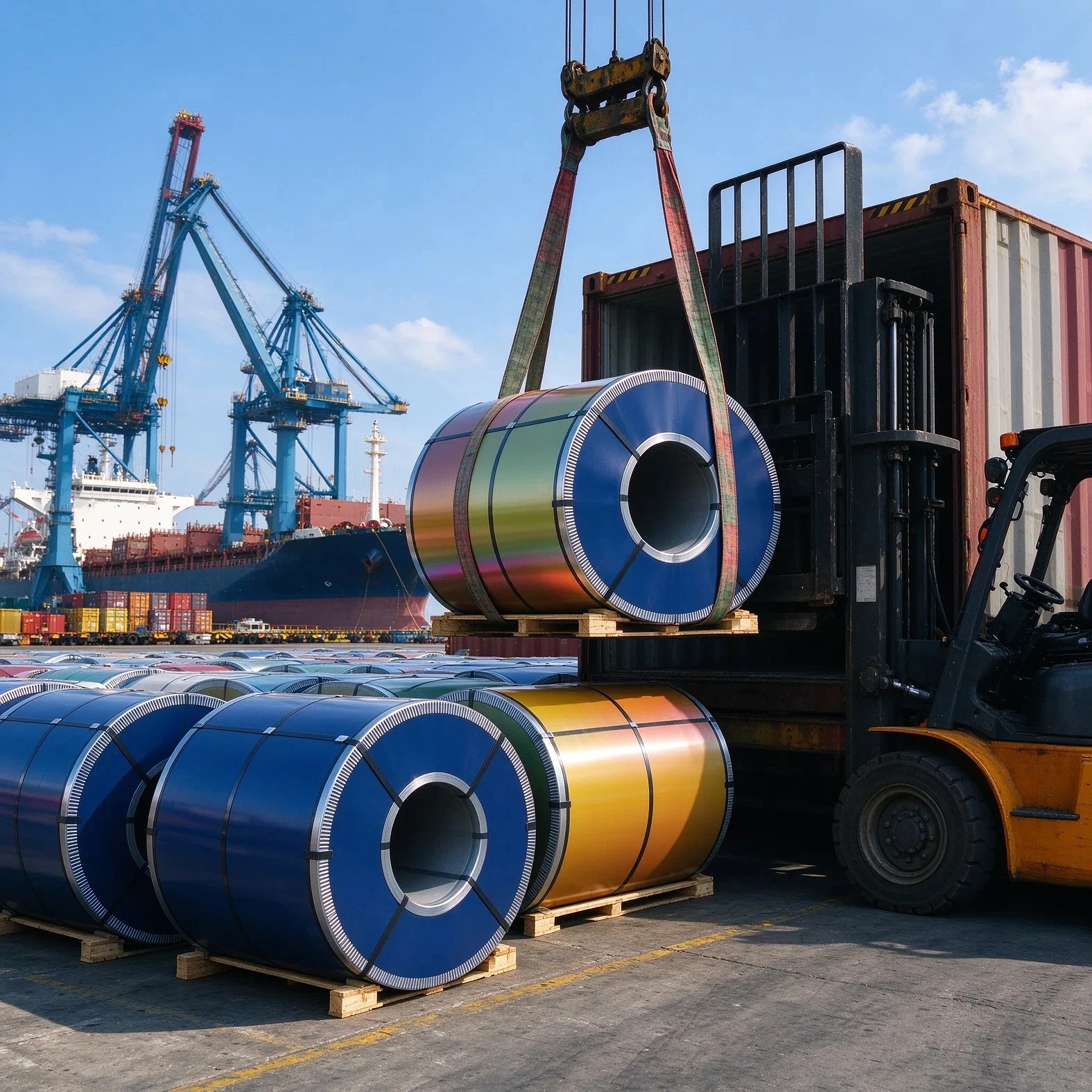 Global Export Logistics and Coil Packaging