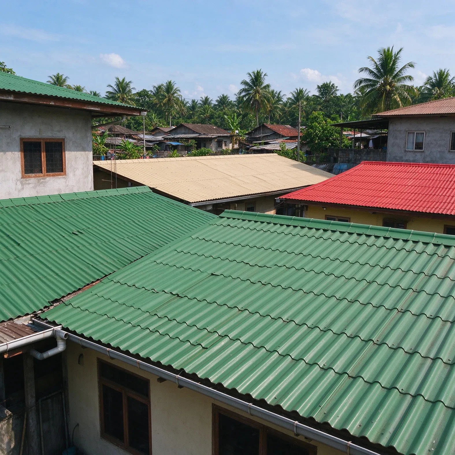 Residential Roofing and Villa Corrugated Tiles