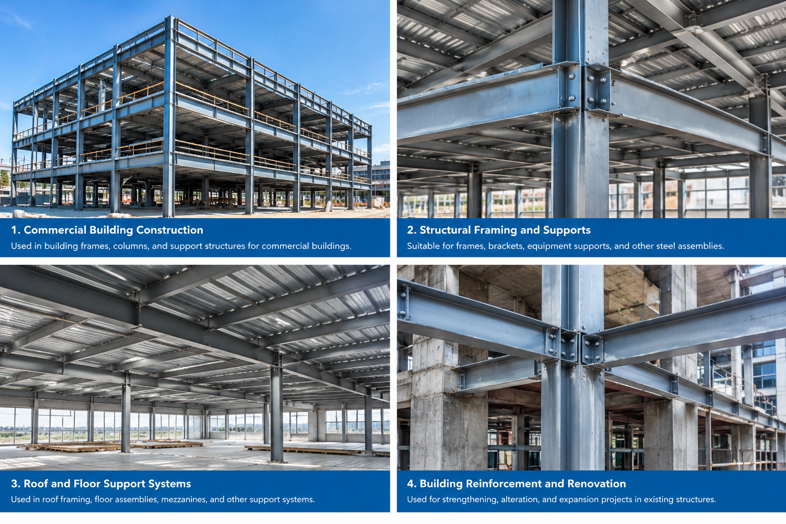 ASTM A36 Carbon Steel C Channel for Commercial Building Construction