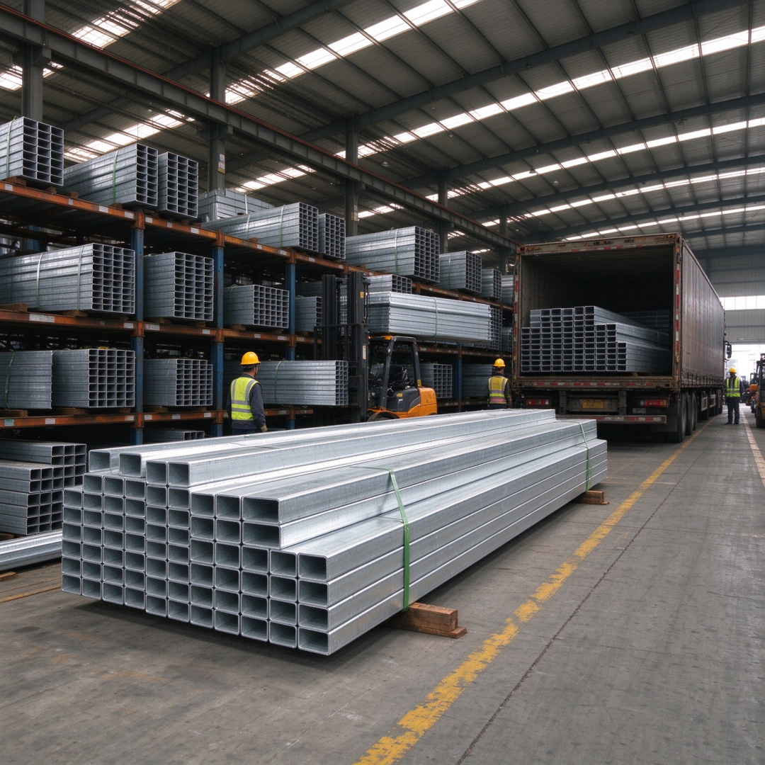 50×100×1.8mm Hot Dip Galvanized RHS Q235B Rectangular Steel Tube - Image 3