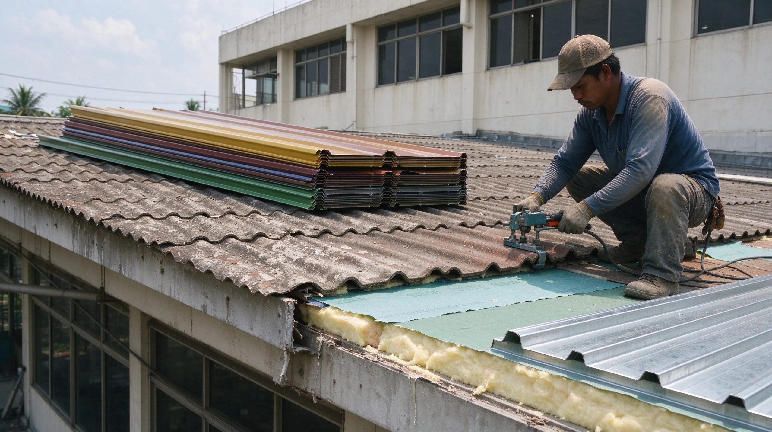 PPGL Corrugated Roof Renovation